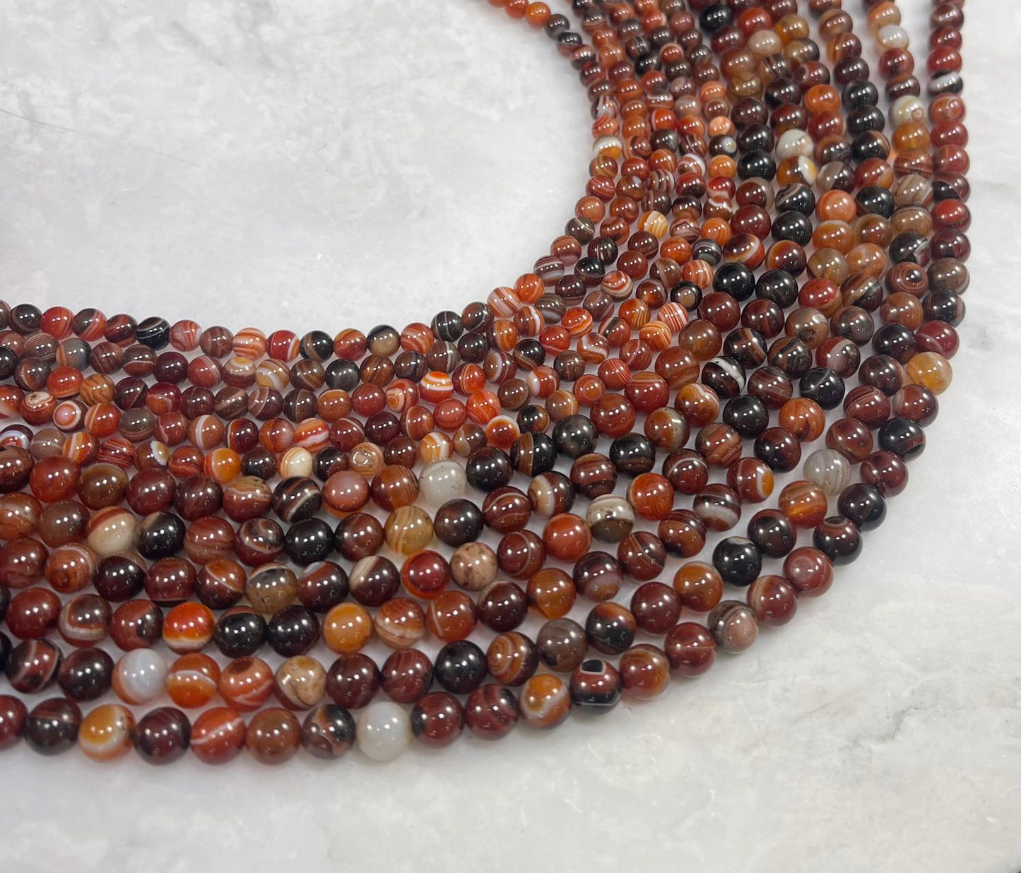 Madagascar Agate Round 6mm 8mm