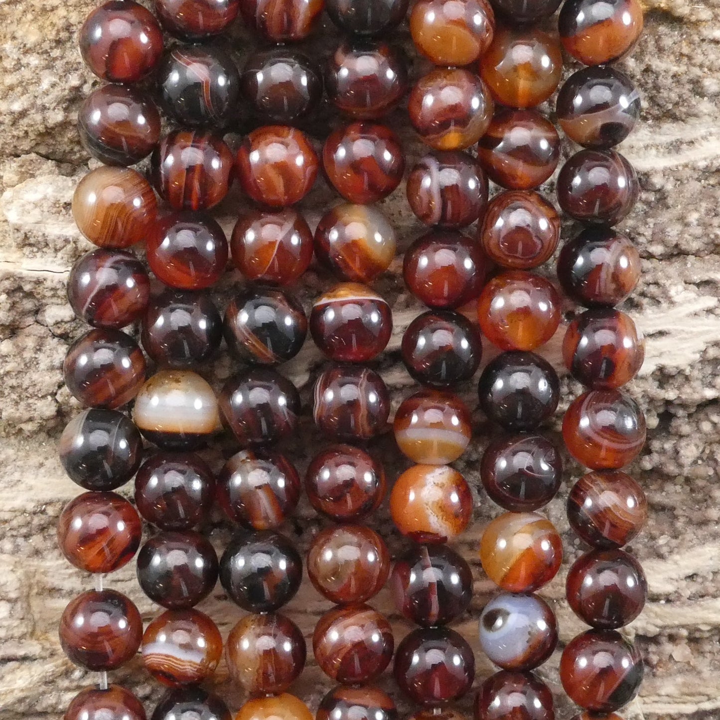 Madagascar Agate Round 6mm 8mm