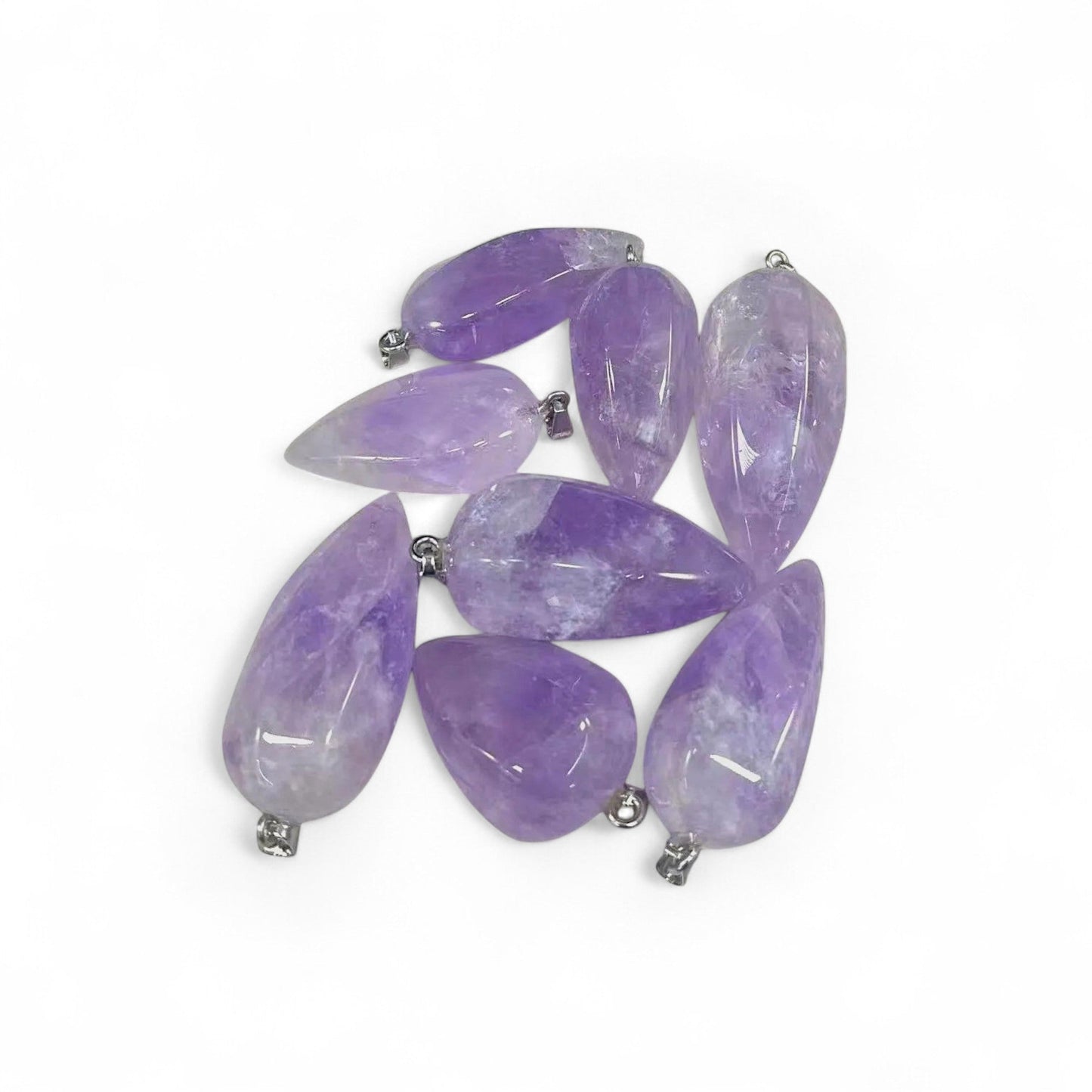 Lavender Amethyst Thick Pendulum Pendant (1pc)