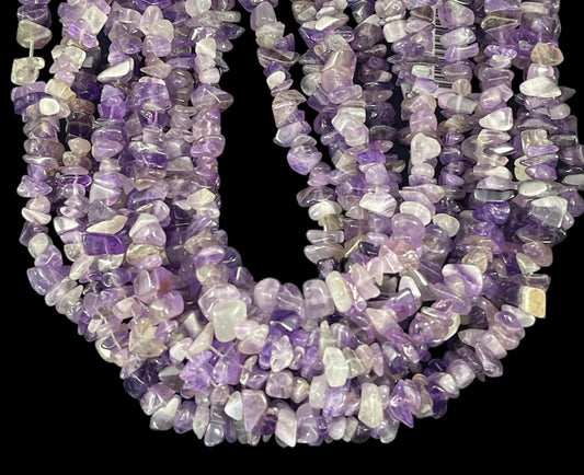 Amethyst 7-10mm Polished Chips